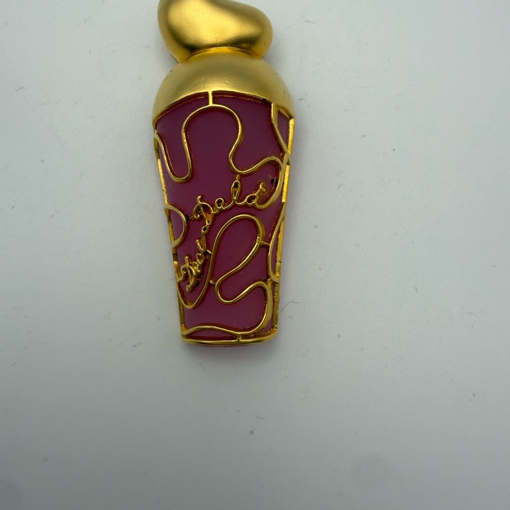 Nina Ricci Gold and Pink Brooch